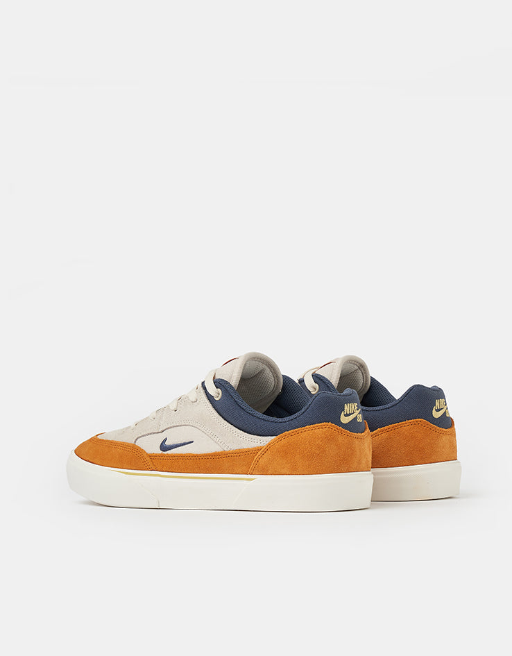Nike SB Malor Skate Shoes - Lt Orewood Brn/Thunder Blue-Monarch-Sail