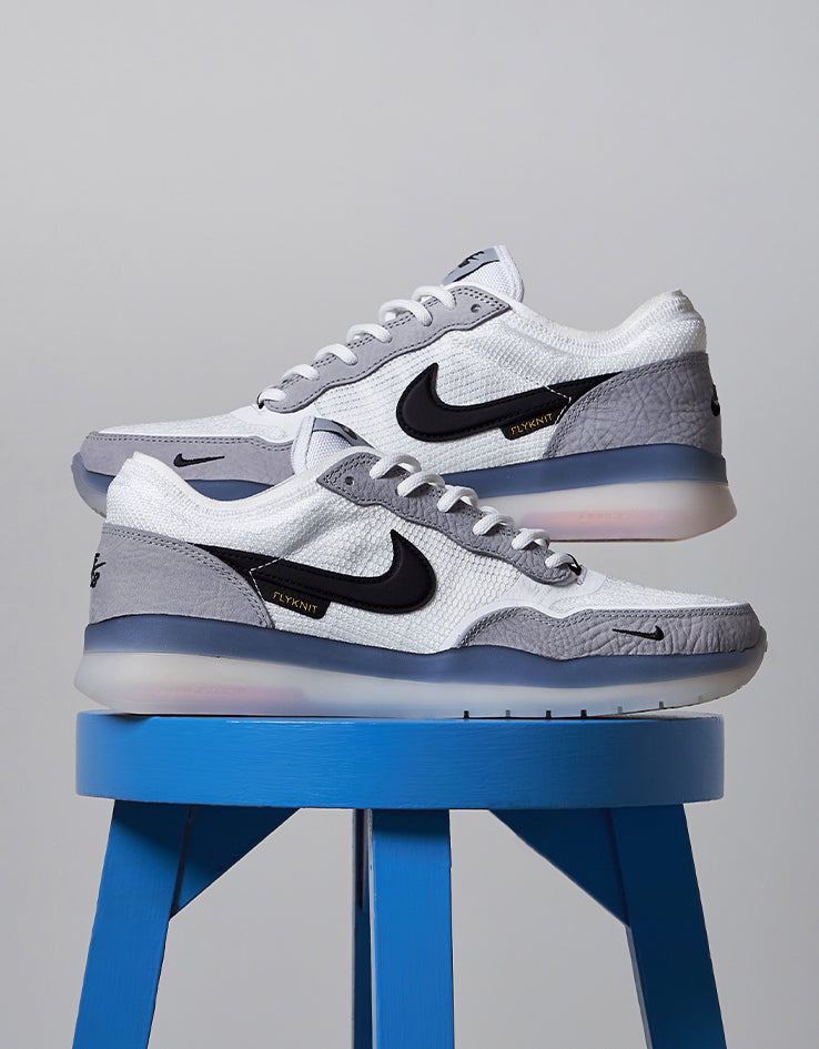 Nike SB PS8 Skate Shoes - Wolf Grey/Black-Wolf Grey-White