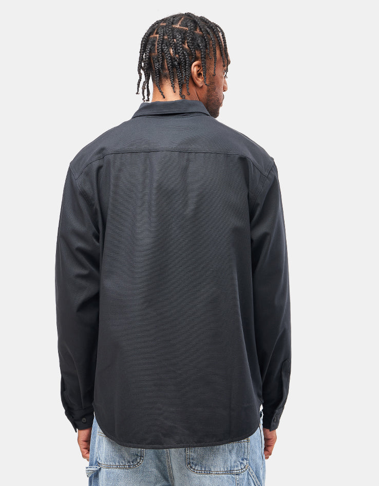 Nike SB Essential Woven L/S Shirt - Black/White