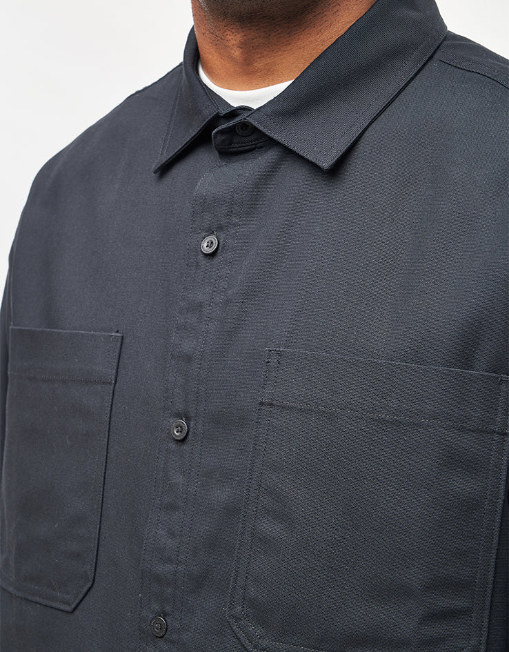 Nike SB Essential Woven L/S Shirt - Black/White