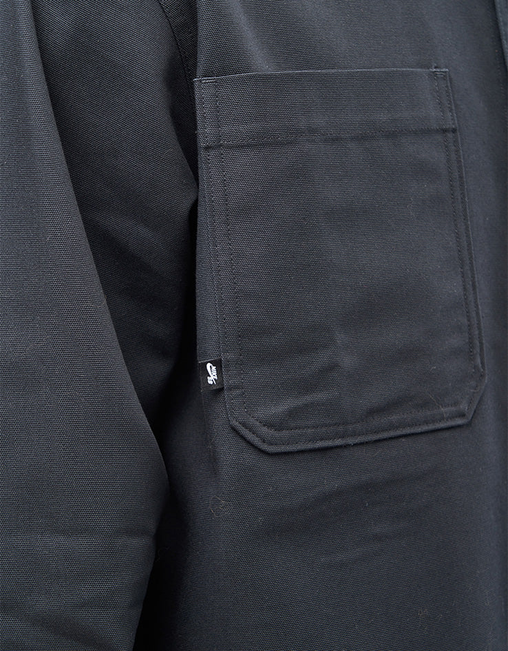 Nike SB Essential Woven L/S Shirt - Black/White