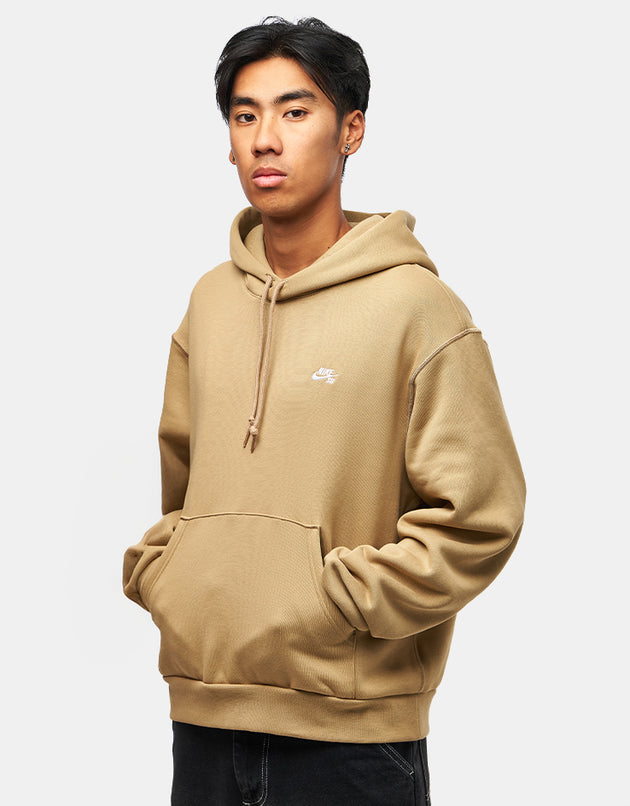 Nike SB Essential Logo Pullover Hoodie - Parachute Beige/White
