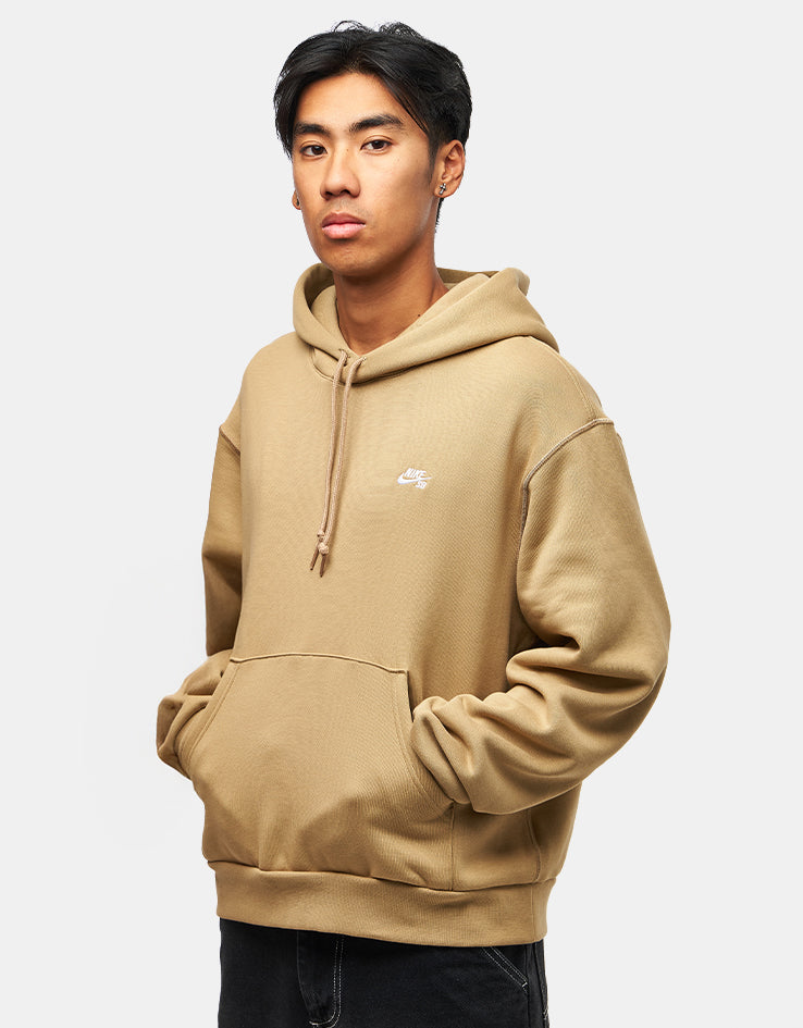 Nike SB Essential Logo Pullover Hoodie - Parachute Beige/White
