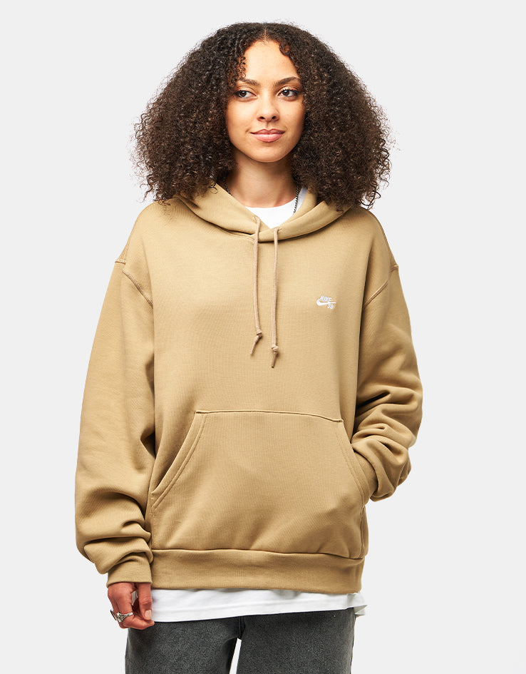 Nike SB Essential Logo Pullover Hoodie - Parachute Beige/White