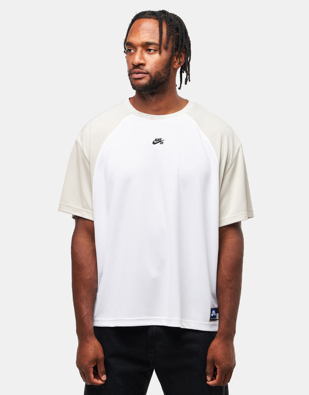 Nike SB Dri-Fit Knitted Jersey - White/Light Bone/Black