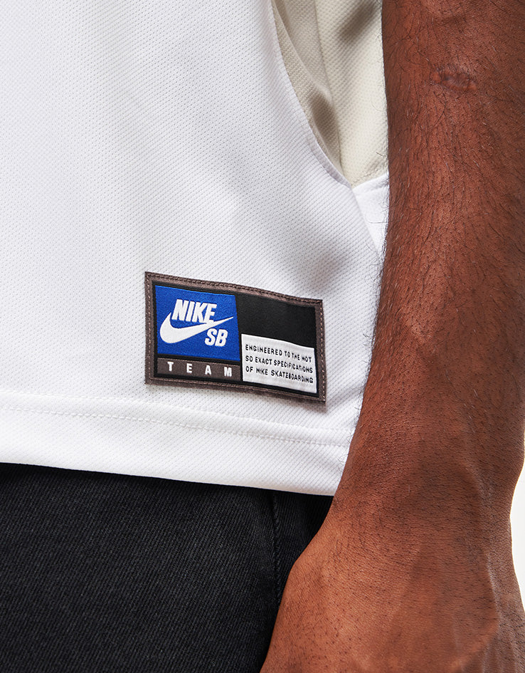 Nike SB Dri-Fit Knitted Jersey - White/Light Bone/Black