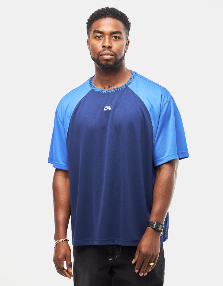 Nike SB Dri-Fit Knitted Jersey - Blue Void/Game Royal/White