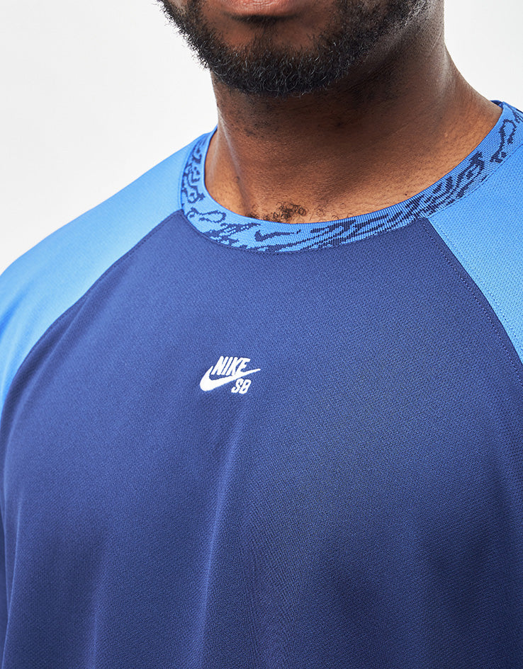 Nike SB Dri-Fit Knitted Jersey - Blue Void/Game Royal/White