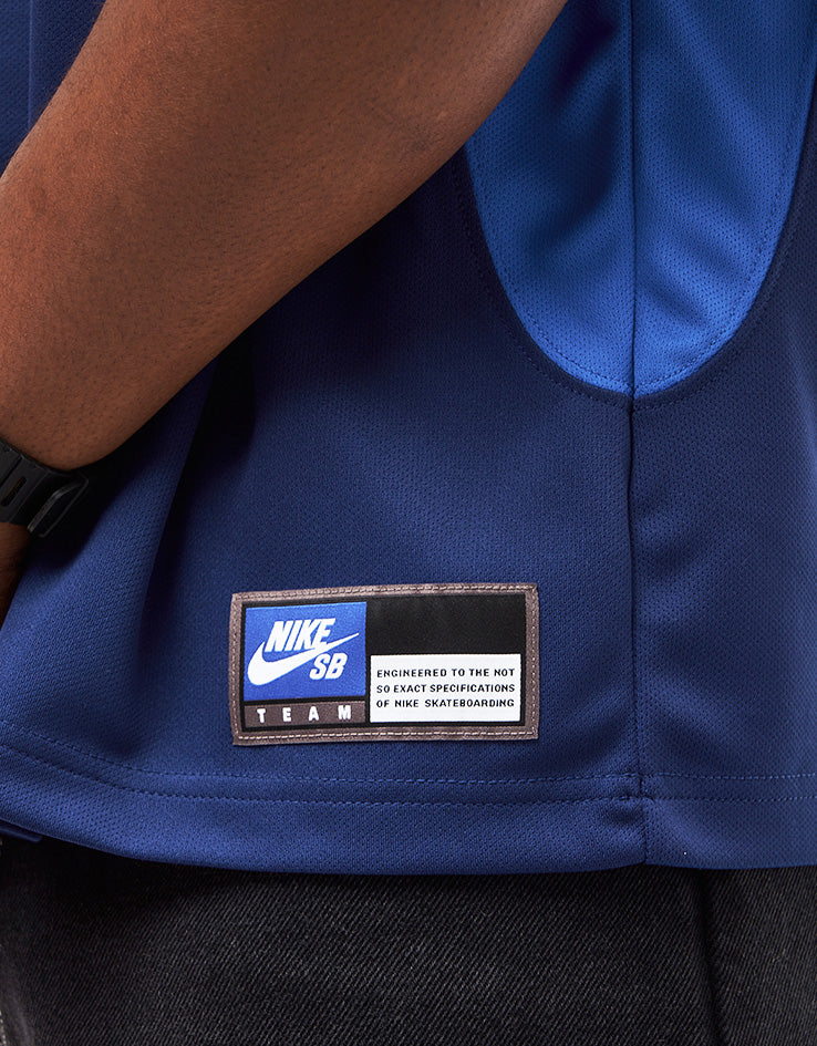 Nike SB Dri-Fit Knitted Jersey - Blue Void/Game Royal/White
