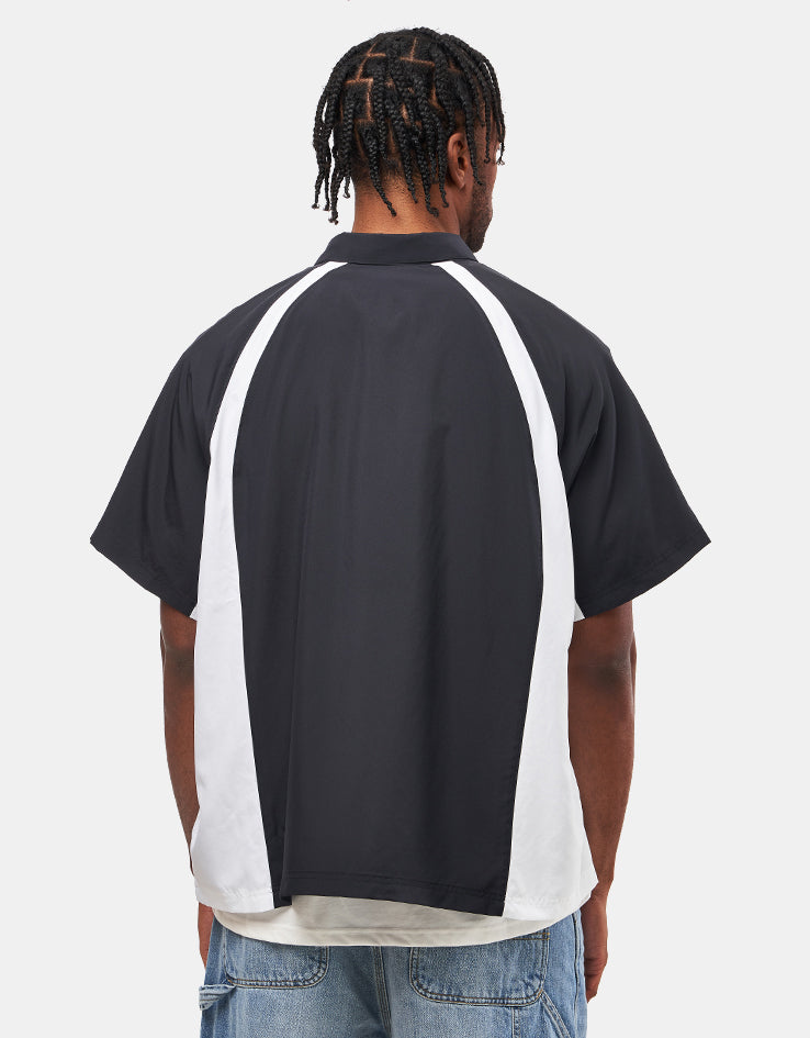 Nike SB Bowler Woven S/S Shirt - Black/White/White