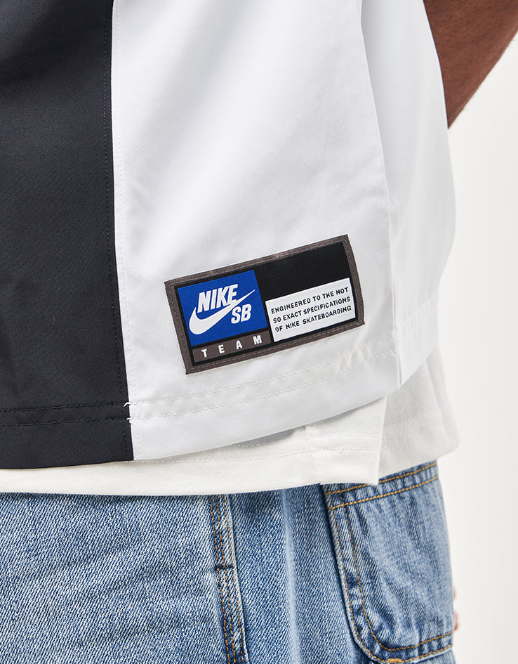 Nike SB Bowler Woven S/S Shirt - Black/White/White