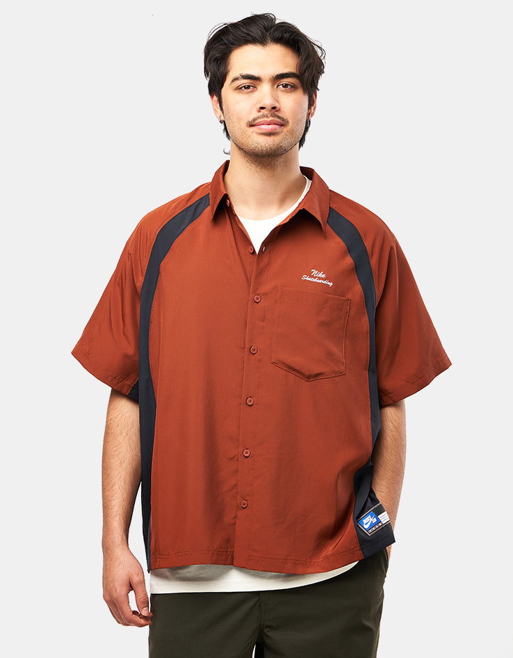 Nike SB Bowler Woven S/S Shirt - Cinnamon/Black/White
