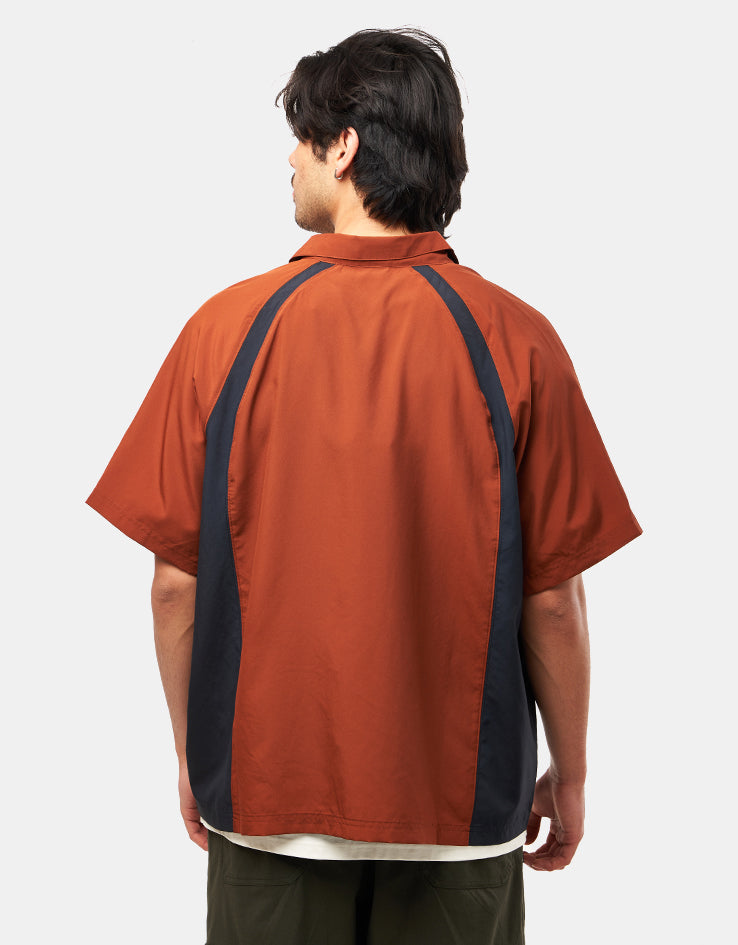 Nike SB Bowler Woven S/S Shirt - Cinnamon/Black/White