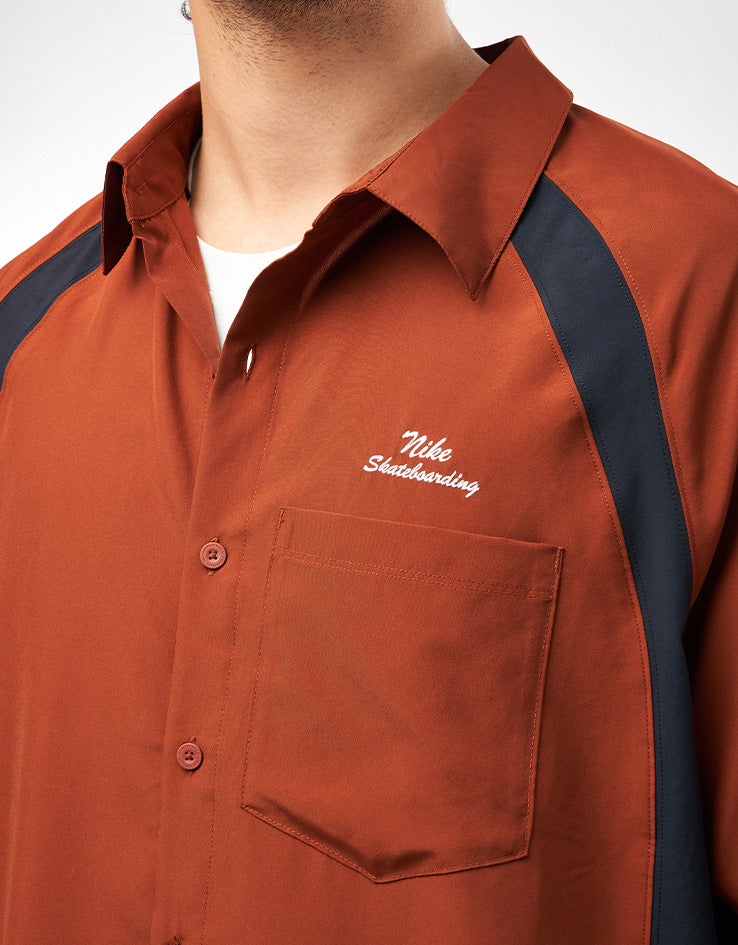 Nike SB Bowler Woven S/S Shirt - Cinnamon/Black/White