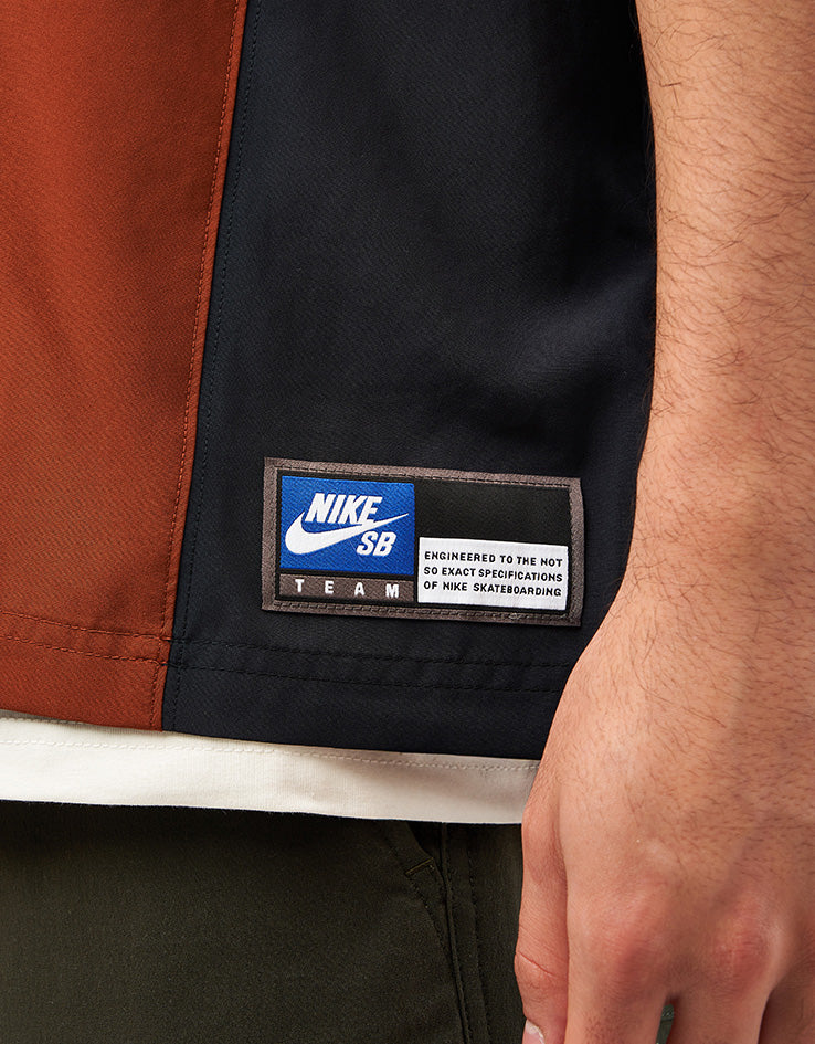 Nike SB Bowler Woven S/S Shirt - Cinnamon/Black/White