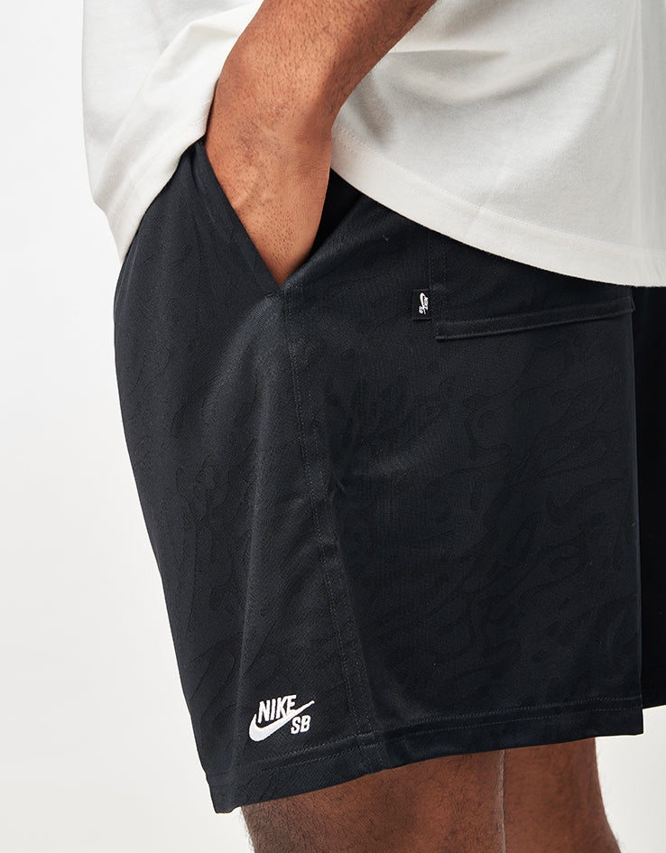 Nike SB Dri-Fit Jacquard Sport Shorts - Black/White