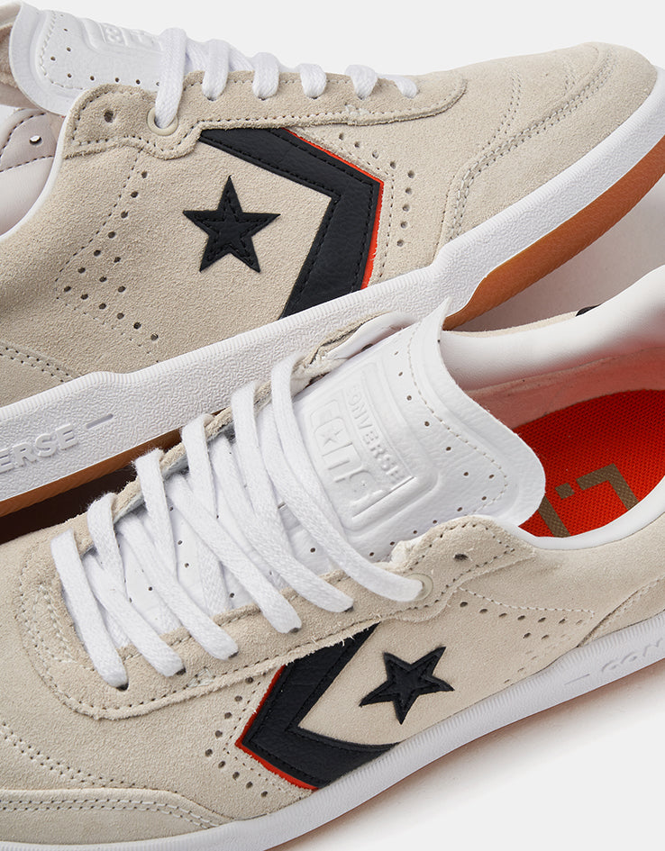 Converse Louie Lopez Pro 2 Skate Shoes - Egret/White/Orange