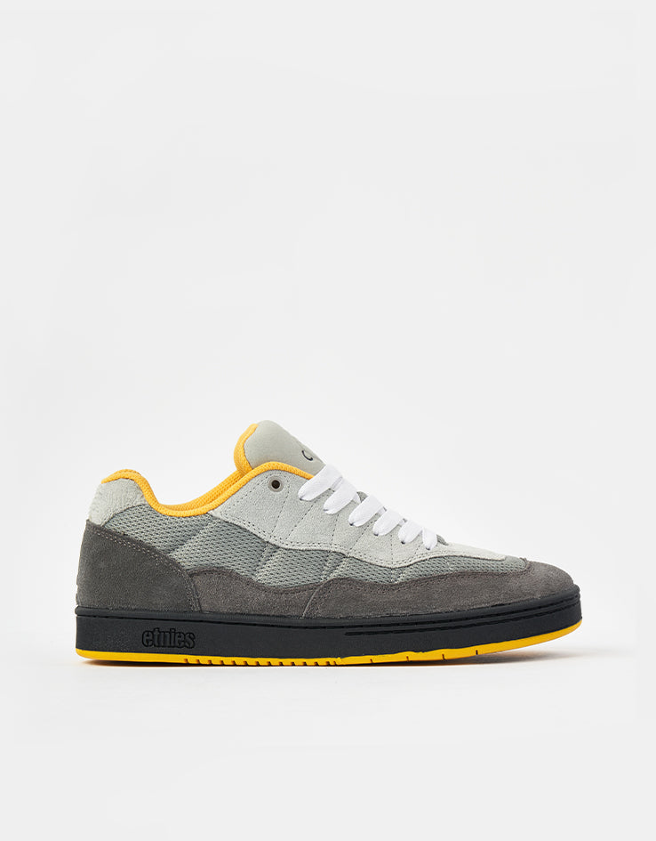 etnies Snake Skate Shoes - Grey/Grey/Yellow