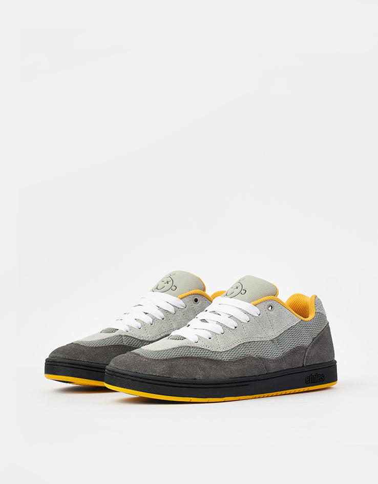 etnies Snake Skate Shoes - Grey/Grey/Yellow