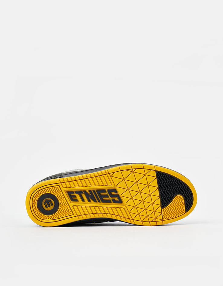 etnies Snake Skate Shoes - Grey/Grey/Yellow
