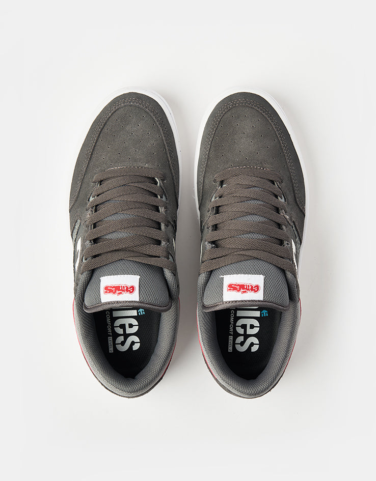 etnies Loot Skate Shoes - Grey/Light Grey/Red