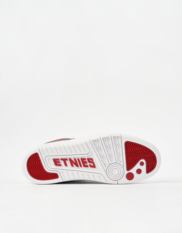 etnies Loot Skate Shoes - Grey/Light Grey/Red