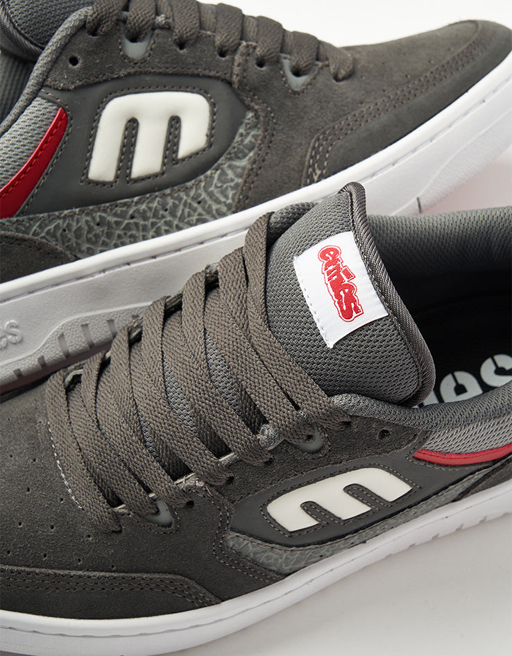 etnies Loot Skate Shoes - Grey/Light Grey/Red