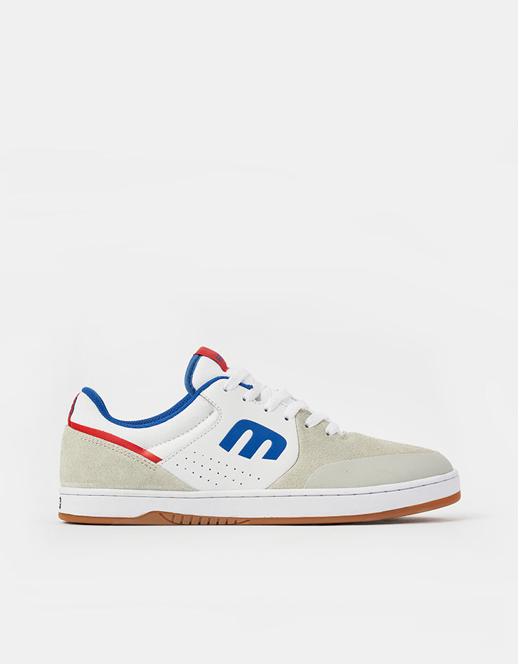 etnies Marana Skate Shoes - White/Blue/Red