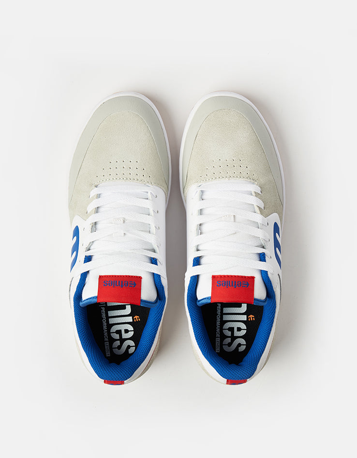 etnies Marana Skate Shoes - White/Blue/Red