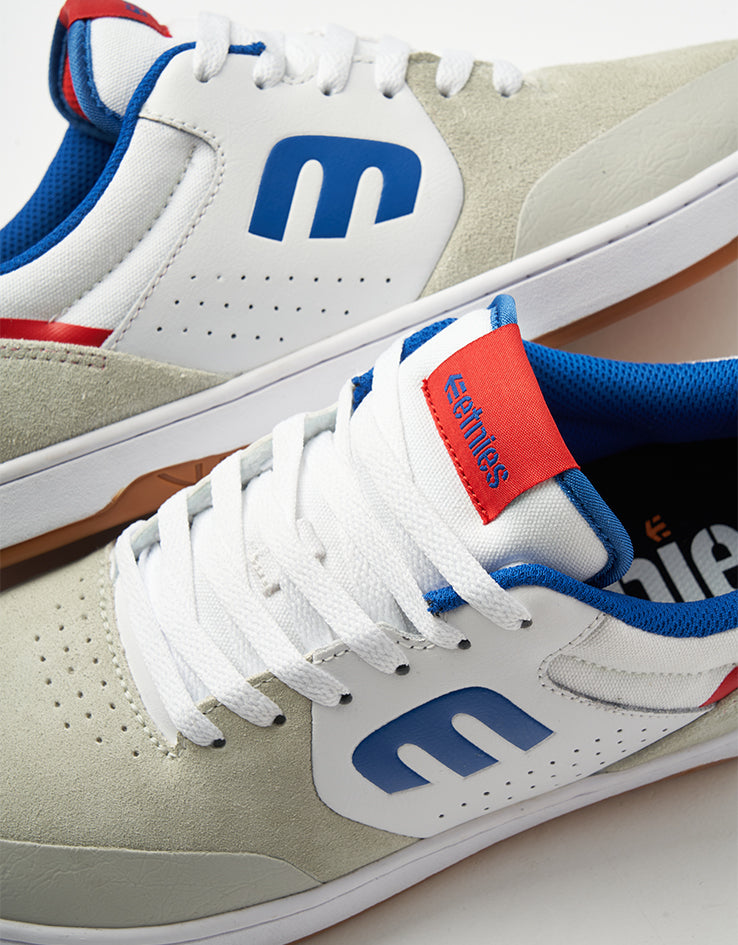 etnies Marana Skate Shoes - White/Blue/Red