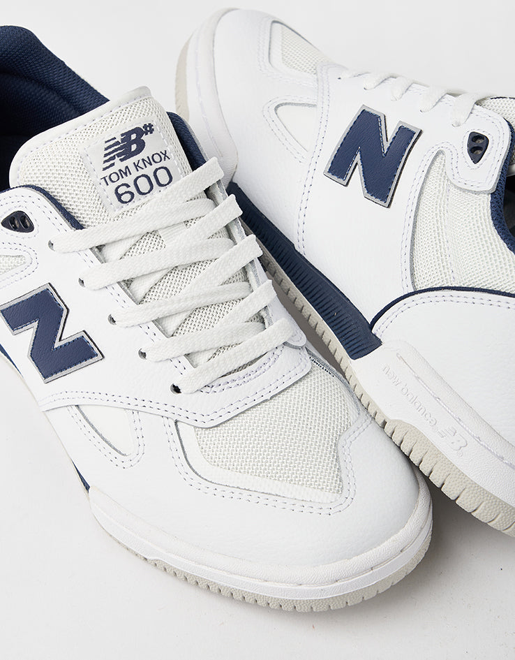 New Balance Numeric 600 Tom Knox Skate Shoes - White/Navy