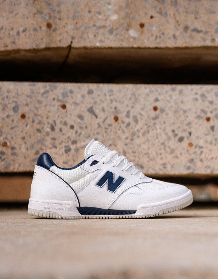 New Balance Numeric 600 Tom Knox Skate Shoes - White/Navy