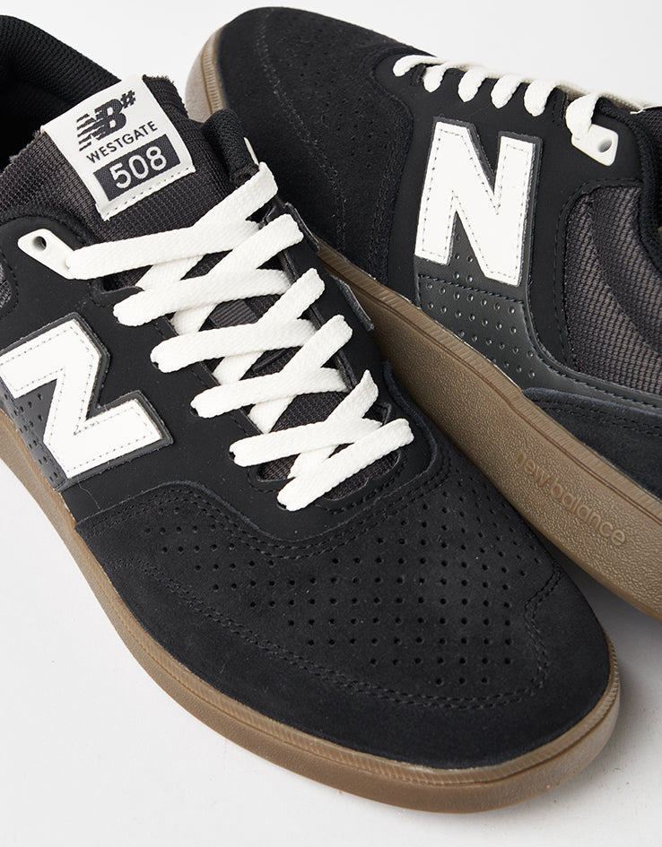 New Balance Numeric 508 Brandon Westgate Skate Shoes - Black/Gum