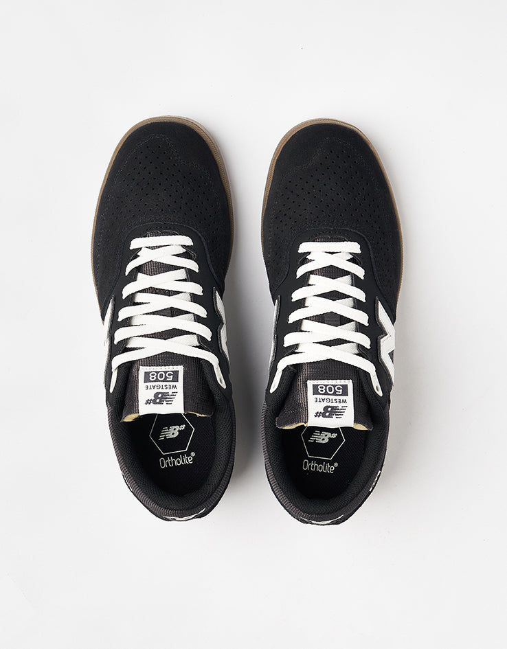 New Balance Numeric 508 Brandon Westgate Skate Shoes - Black/Gum
