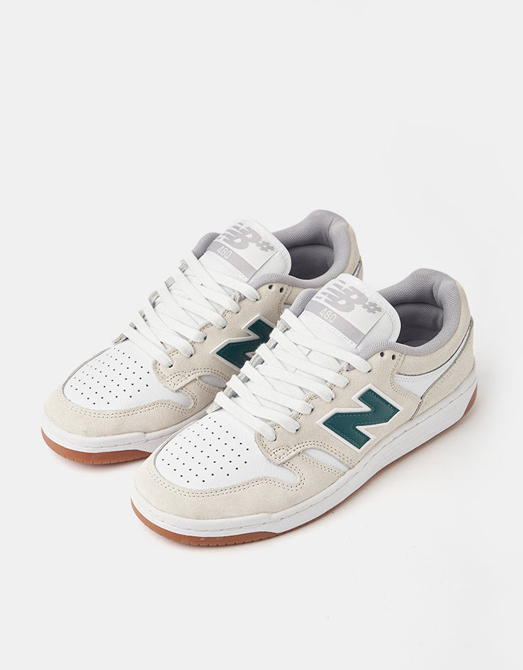 New Balance Numeric 480 Skate Shoes - Sea Salt/Vintage Teal