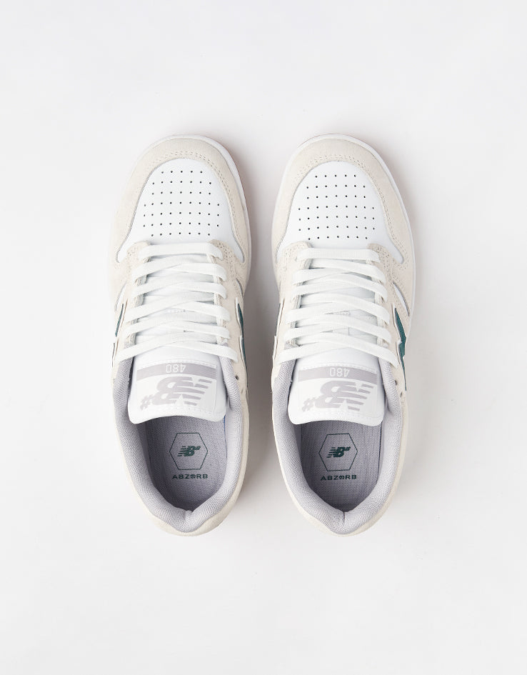 New Balance Numeric 480 Skate Shoes - Sea Salt/Vintage Teal