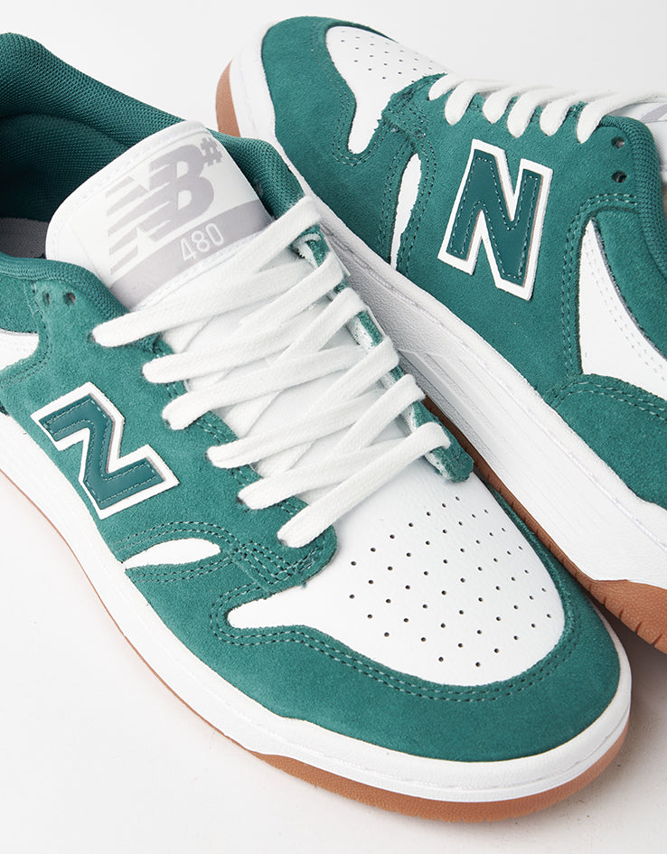 New Balance Numeric 480 Skate Shoes - Vintage Teal/White