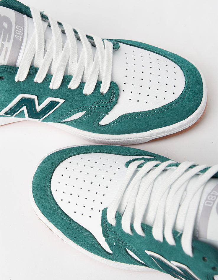 New Balance Numeric 480 Skate Shoes - Vintage Teal/White