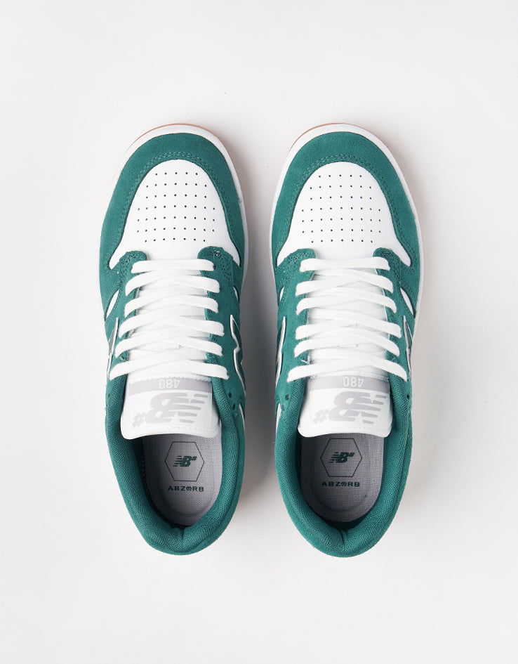 New Balance Numeric 480 Skate Shoes - Vintage Teal/White