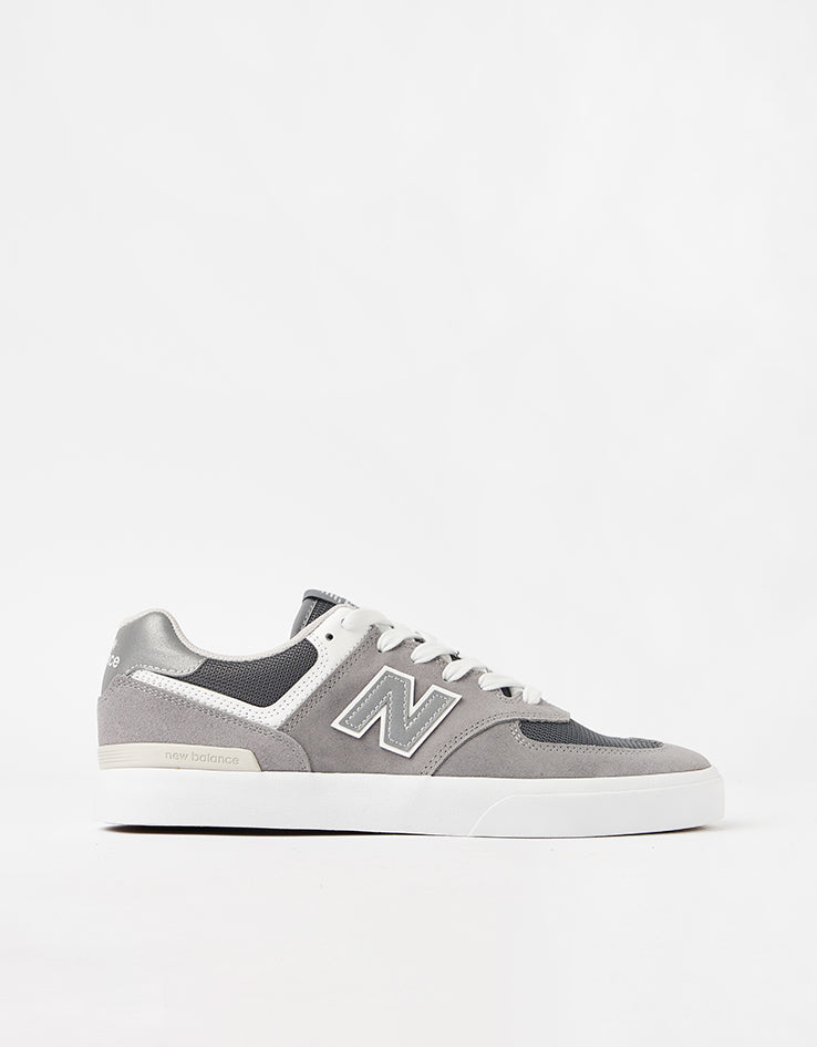New Balance Numeric 574 Skate Shoes - Grey/White