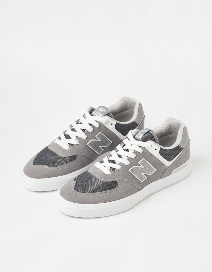 New Balance Numeric 574 Skate Shoes - Grey/White