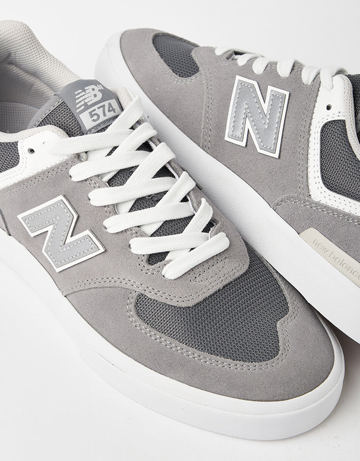 New Balance Numeric 574 Skate Shoes - Grey/White