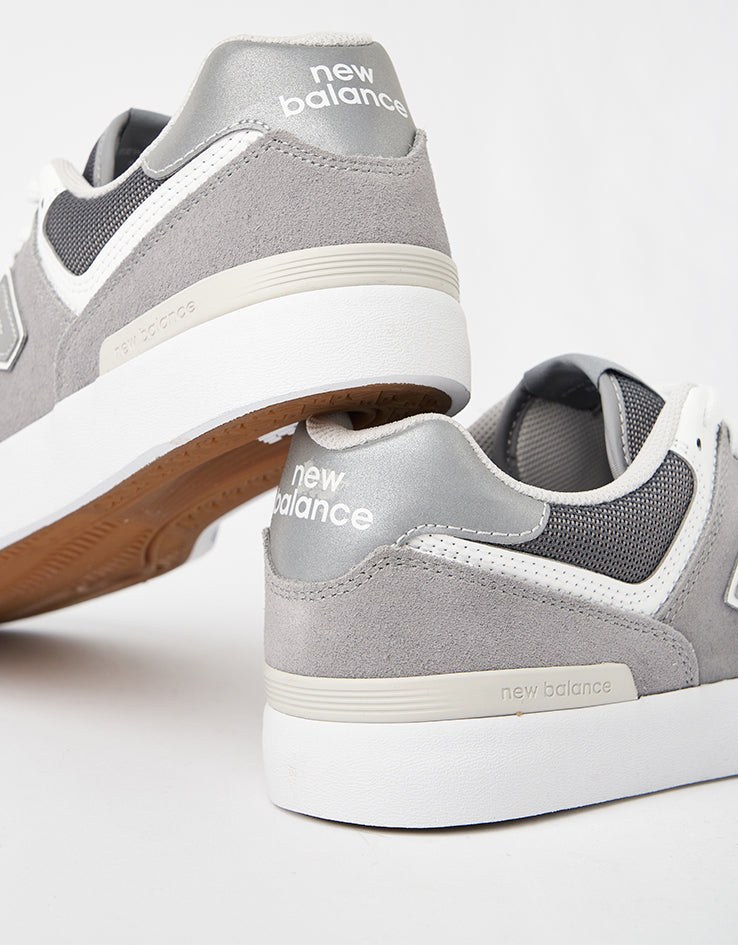 New Balance Numeric 574 Skate Shoes - Grey/White
