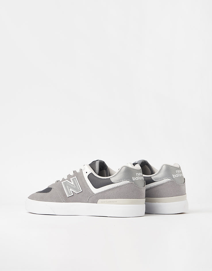 New Balance Numeric 574 Skate Shoes - Grey/White