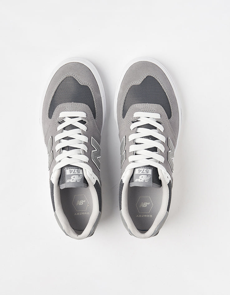 New Balance Numeric 574 Skate Shoes - Grey/White