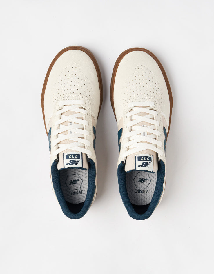 New Balance Numeric 272 Skate Shoes - Sea Salt/Teal