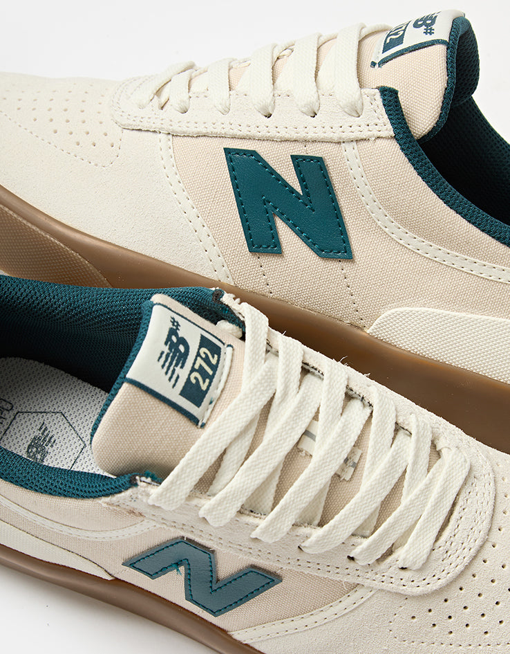 New Balance Numeric 272 Skate Shoes - Sea Salt/Teal