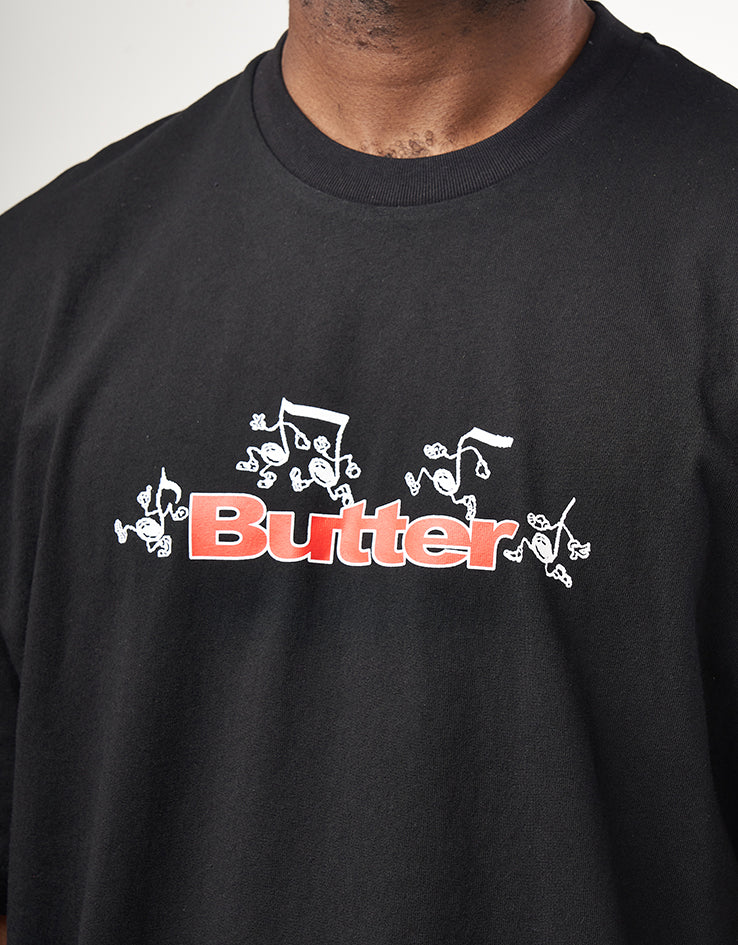 Butter Goods Tempo Logo T-Shirt - Black