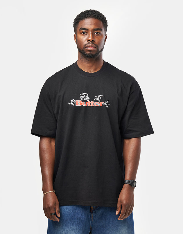Butter Goods Tempo Logo T-Shirt - Black
