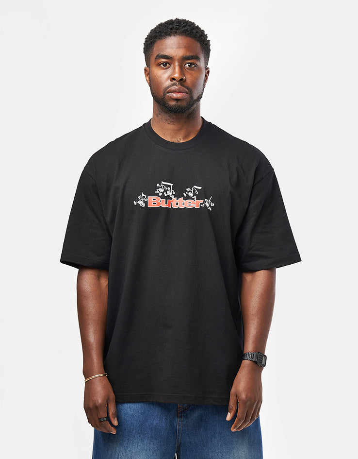 Butter Goods Tempo Logo T-Shirt - Black